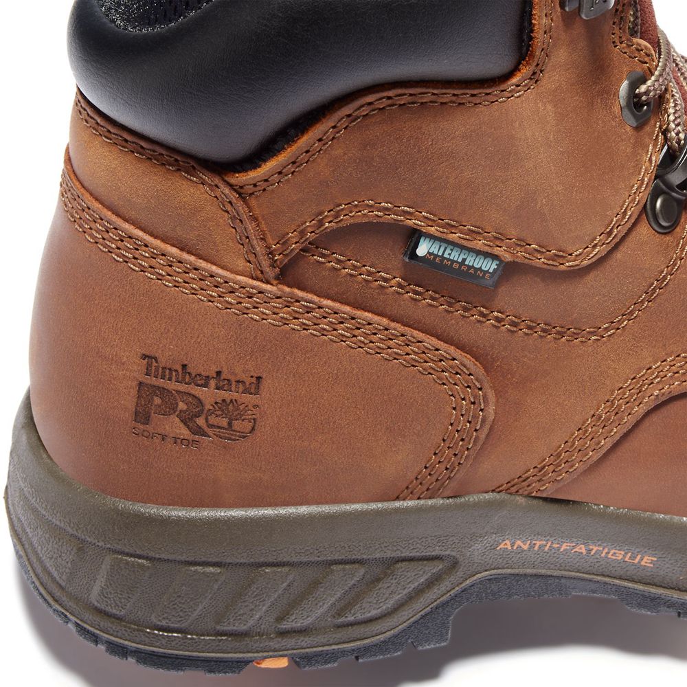 Timberland Mens Work Boots PRO® Helix HD 6\" Soft Toe - Brown/Black - India WK8241065